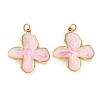 304 Stainless Steel Enamel Pendants STAS-U061-38G-1