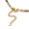 Natural Indian Agate Beaded Necklaces for Women NJEW-JN03789-03-5