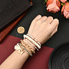1 Set Bohemian Vacation Style Glass Beaded Stackable Stretch Bracelets Set for Women BJEW-SP0001-13-4