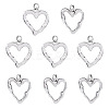 8Pcs 2 Styles Rack Plating Brass Pendants KK-TA0001-61-1