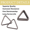 12Pcs Triangle Iron Linking Rings IFIN-CP0002-96B-5