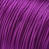 Round Nylon Satin Rattail Cord LS-NWIR-WH0009-15A-17-3