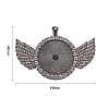 Alloy Big Pendants Cabochon Settings FIND-YW0001-20A-B-2