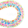  8 Strands 8 Color Glass Seed Bead Strands GLAA-TA0001-46-8