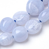 Natural Blue Lace Agate Beads Strands G-Q952-22-6x8-2