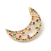 Brass Micro Pave Cubic Zirconia Pendants ZIRC-I069-02G-05-2