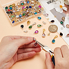 DIY Teardrop Alloy Rhinestone Birthstone Pendant Making Kits DIY-GA0007-12-3