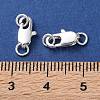 Rack Plating Brass Lobster Claw Clasps KK-F090-24S-01-3