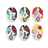 Rack Plating Alloy Enamel Pendants FIND-Z062-02G-1