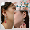 20Pcs 2 Colors Brass Clip-on Earring Converters Findings KK-BC0014-96B-5