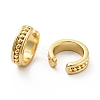 Brass Open Cuff Earrings for Women EJEW-G297-29G-2