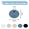 60Pcs 5 Colors Food Grade Eco-Friendly Silicone Beads SIL-DC0001-37-2