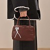 2Pcs 2 Colors Imitation Leather Keychain KEYC-CL0001-03B-5