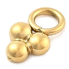 Ion Plating(IP) 304 Stainless Steel Charms STAS-P379-04D-G-2