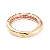 Adjustable Brass Micro Pave Cubic Zirconia Cuff Rings LS-RJEW-L098-007C-G-3