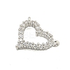 Rack Plating Brass Micro Pave Clear Cubic Zirconia Charms KK-U021-03P-2
