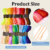 50 Skeins 50 Colors 6-Ply Polycotton Embroidery Floss EMBR-CY0001-02-2