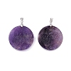 Natural Gemstone Pendants G-P459-02-3