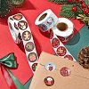 3 Rolls 3 Styles 8 Patterns Christmas Round Dot Self Adhesive Paper Stickers Roll DIY-YW0009-90-4