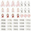 100Pcs 10 Styles Alloy Enamel Pendant Sets FIND-YW0006-82-1