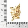 Brass Micro Pave Clear Cubic Zirconia Fold Over Clasps KK-G505-24A-G-3