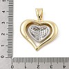 Brass Micro Pave Cubic Zirconia Pendants KK-U047-23G-02-3