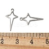 201 Stainless Steel Pendants STAS-I330-045P-3