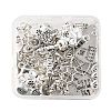 32Pcs 8 Styles Tibetan Style Alloy Charms TIBE-FP0001-07-1