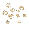  Jewelry 14Pcs 7 Style Brass Charms KK-PJ0001-26-3