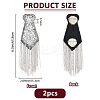 2Pcs Fashionable Tassel Epaulettes DIY-FH0008-89B-P-2