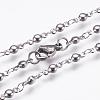Non-Tarnish 304 Stainless Steel Chain Necklaces STAS-P164-12P-2