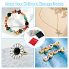 6Pcs 6 Colors Imitation Leather Jewelry Storage Zipper Bags ABAG-TA0001-72A-9
