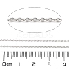 Anti-Tarnish Rhodium Plated 925 Sterling Silver Cable Chains STER-E072-02P-02-2