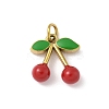 304 Stainless Steel Enamel Pendants Ion Plating(IP) STAS-I349-01G-04-1