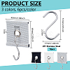 18Pcs 3 Colors Cloth RV Awning Rail Piping Eyelets AJEW-BC0009-46-2