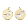 Natural Shell Pendants KK-L251-44G-A02-1