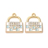 Alloy Enamel Pendants ENAM-F144-12C-2