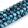 Baking Paint Glass Beads Strands DGLA-N003-8mm-A08-1
