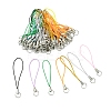 100Pcs Polyester Cord Mobile Straps MOBA-FS0001-02G-3