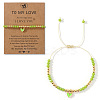 Heart Brass Enamel Charm Bracelets CK5066-12-1