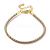 Polyester Cord Braided Bracelet Makings MAK-Z003-01G-27-1