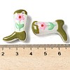 Painted Glass Beads Enamel Beads X1-BLOW-D300-01G-3