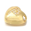 Rack Plating Brass Micro Pave Cubic Zirconia Pendants KK-I722-04G-P-2