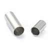 Tarnish Resistant 304 Stainless Steel Magnetic Clasps with Glue-in Ends STAS-O148-06B-3