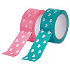 2 Roll 2 Colors Adhesive BOPP Packing Tape AJEW-GO0001-98-1