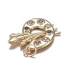 Brass Micro Colorful Cubic Zirconia Pendants X-ZIRC-F120-051G-3