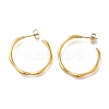Ion Plating(IP) 304 Stainless Steel Ring Stud Earrings for Women EJEW-S227-57G-1