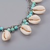 Cowrie Shell Anklets AJEW-AN00246-2