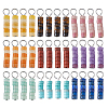 36Pcs 9 Styles Natural Gemstone Heishi Beaded Pendants PALLOY-FH00062-1