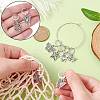 Butterfly Alloy Multifunction Pendant Decorations HJEW-CJ00005-3